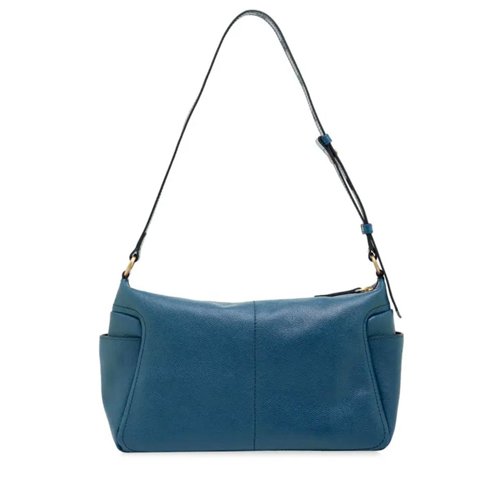 Borsa Donna a Spalla THE BRIDGE linea Letizia in Pelle Blu Pavone