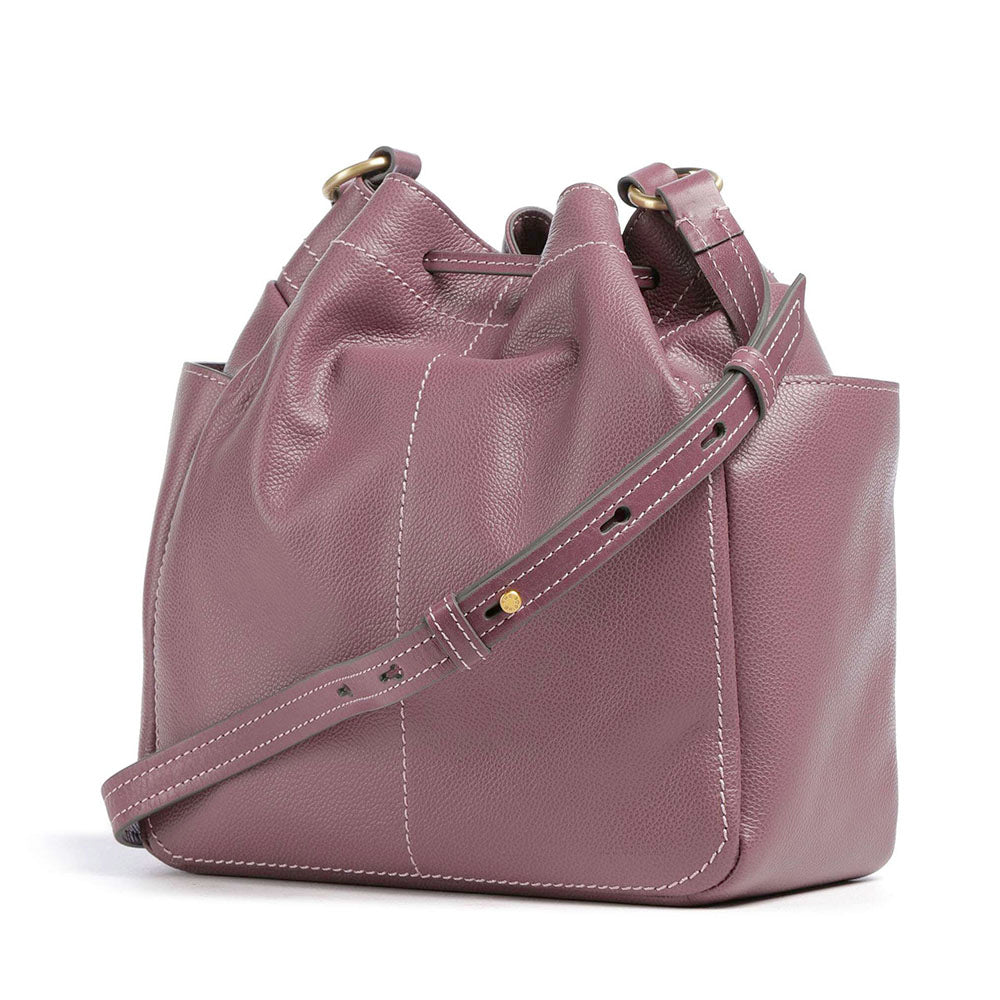 Borsa Donna Secchiello THE BRIDGE linea Letizia in Pelle Viola Orchidea