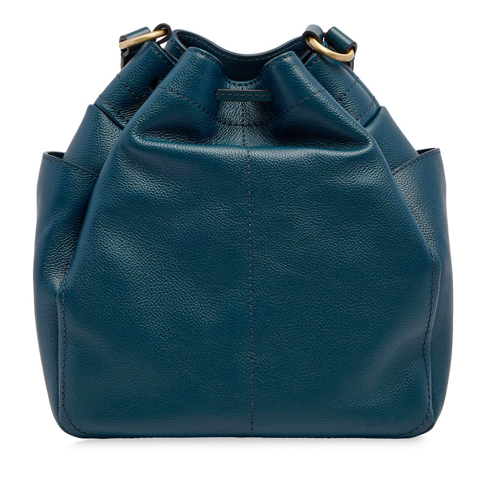 Borsa Donna Secchiello THE BRIDGE linea Letizia in Pelle Blu Pavone