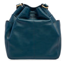 Borsa Donna Secchiello THE BRIDGE linea Letizia in Pelle Blu Pavone
