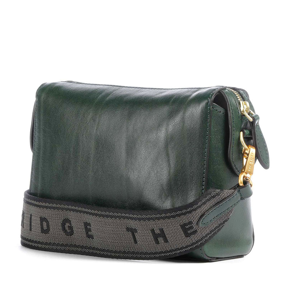 Borsa Donna a Tracolla THE BRIDGE linea Frida in Pelle Verde Pino