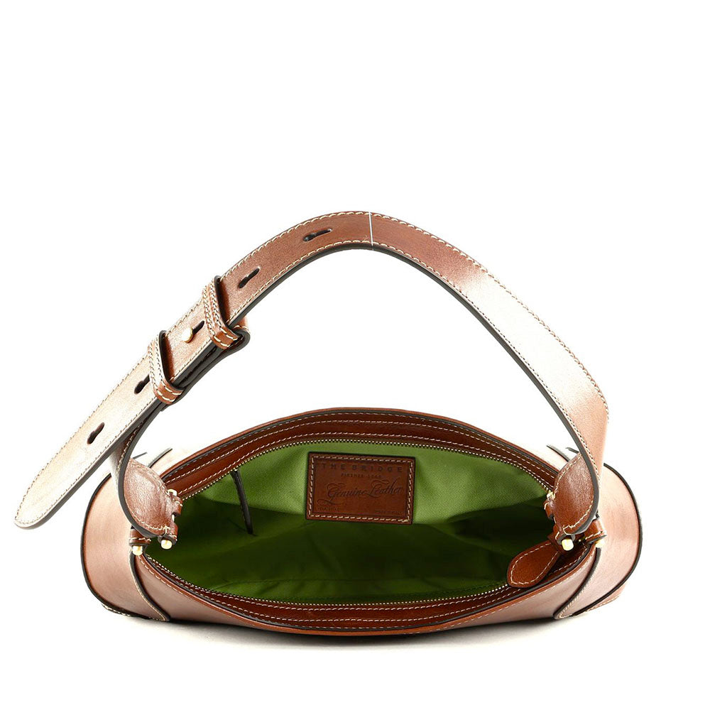 Borsa Donna Sottospalla THE BRIDGE linea Giorgia in Pelle Marrone