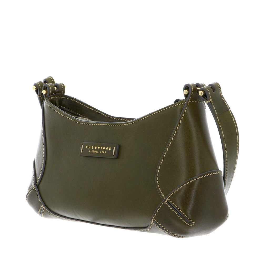 Borsa Donna Sottospalla THE BRIDGE linea Giorgia in Pelle Verde Timo