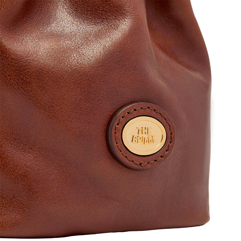 Borsa Donna Secchiello Mini THE BRIDGE linea Story in Pelle Marrone