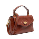 Women's Mini Brown Leather Handbag THE BRIDGE Story