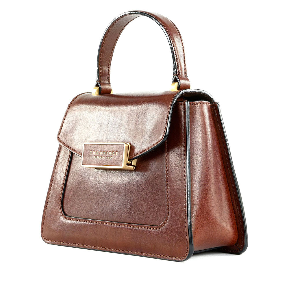 Borsa Donna a Mano THE BRIDGE linea Ginevra in Pelle Marrone