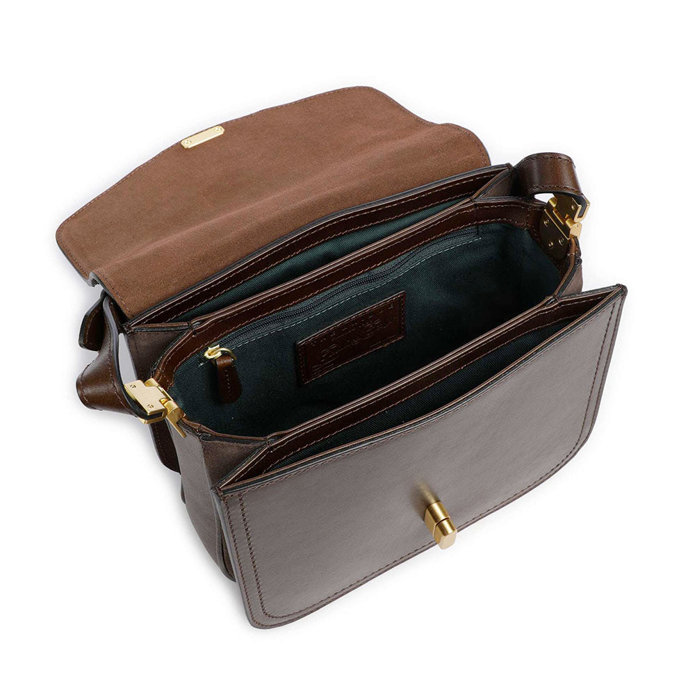 Borsa Donna a Tracolla THE BRIDGE linea Mia in Pelle color Moka