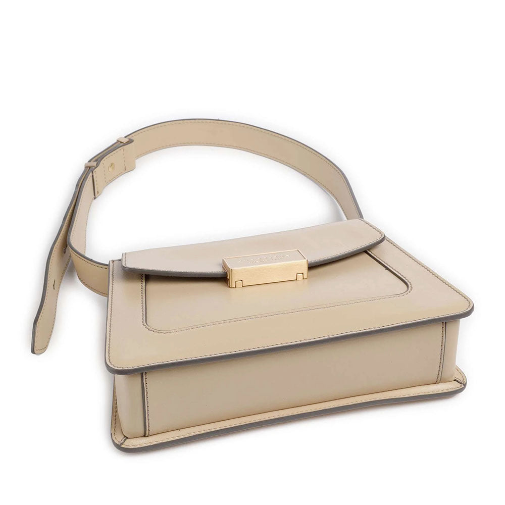 Borsa Donna a Spalla THE BRIDGE linea Ginevra in Pelle color Burro