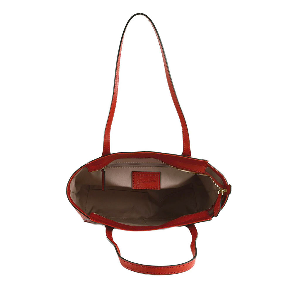 Shopping Bag Donna THE BRIDGE linea Gloria in Pelle Arancio Bruciato