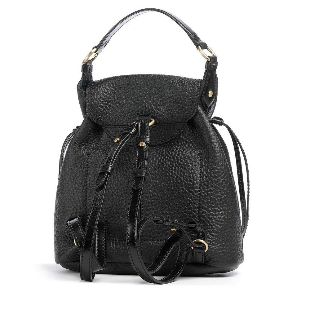 Zaino Donna con Pattina THE BRIDGE linea Martina in Pelle Nera