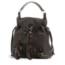 Zaino Donna con Pattina THE BRIDGE linea Martina in Pelle color Moka