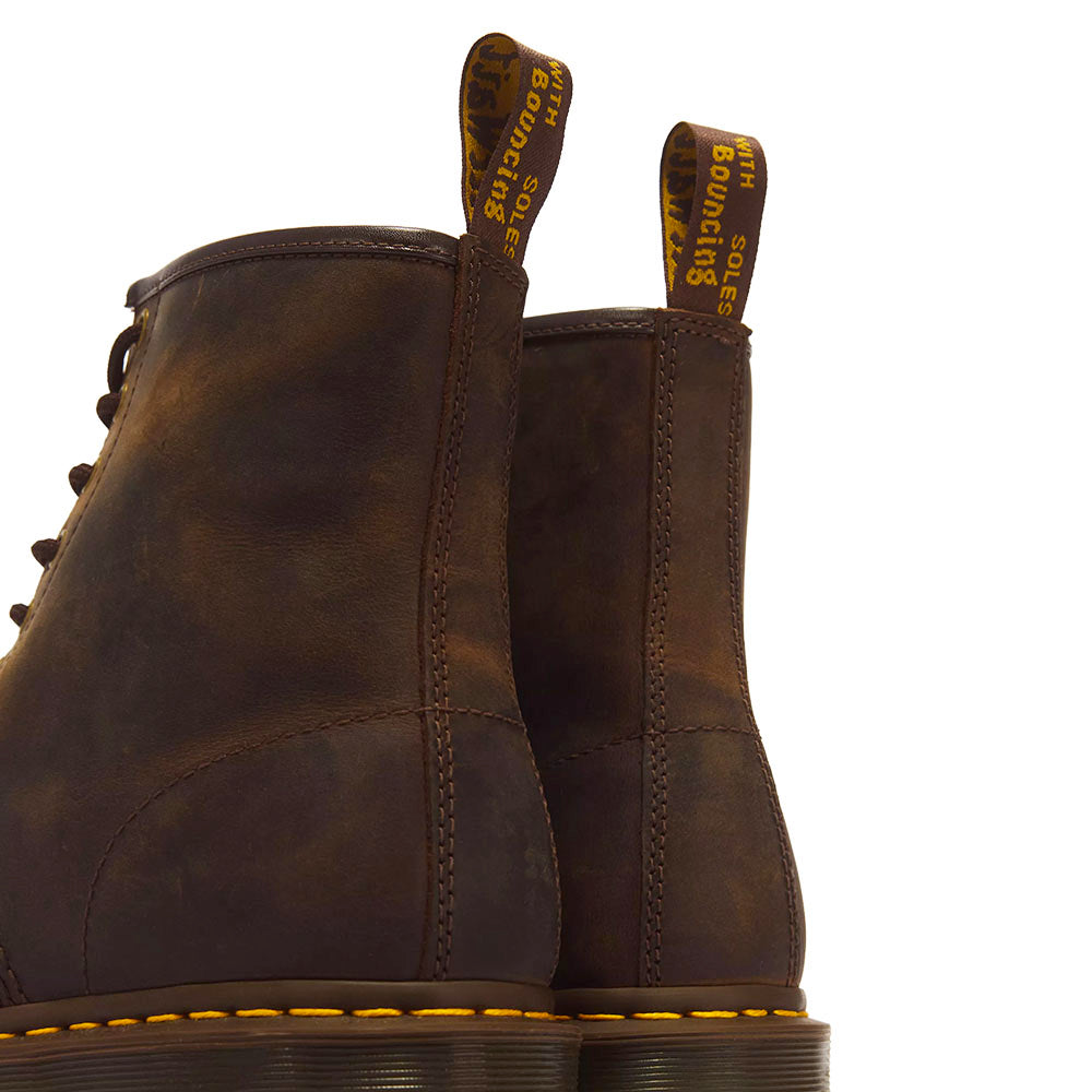 Stivali Unisex DR. MARTENS linea 1460 in Pelle Crazy Horse Dark Brown