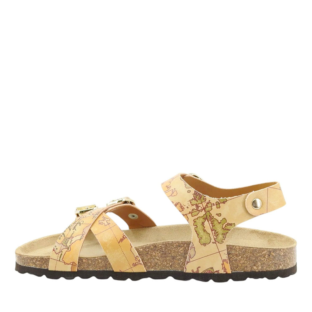 Sandali Donna 1A Classe Alviero Martini in Eco Nappa stampa Geo Classic 1426