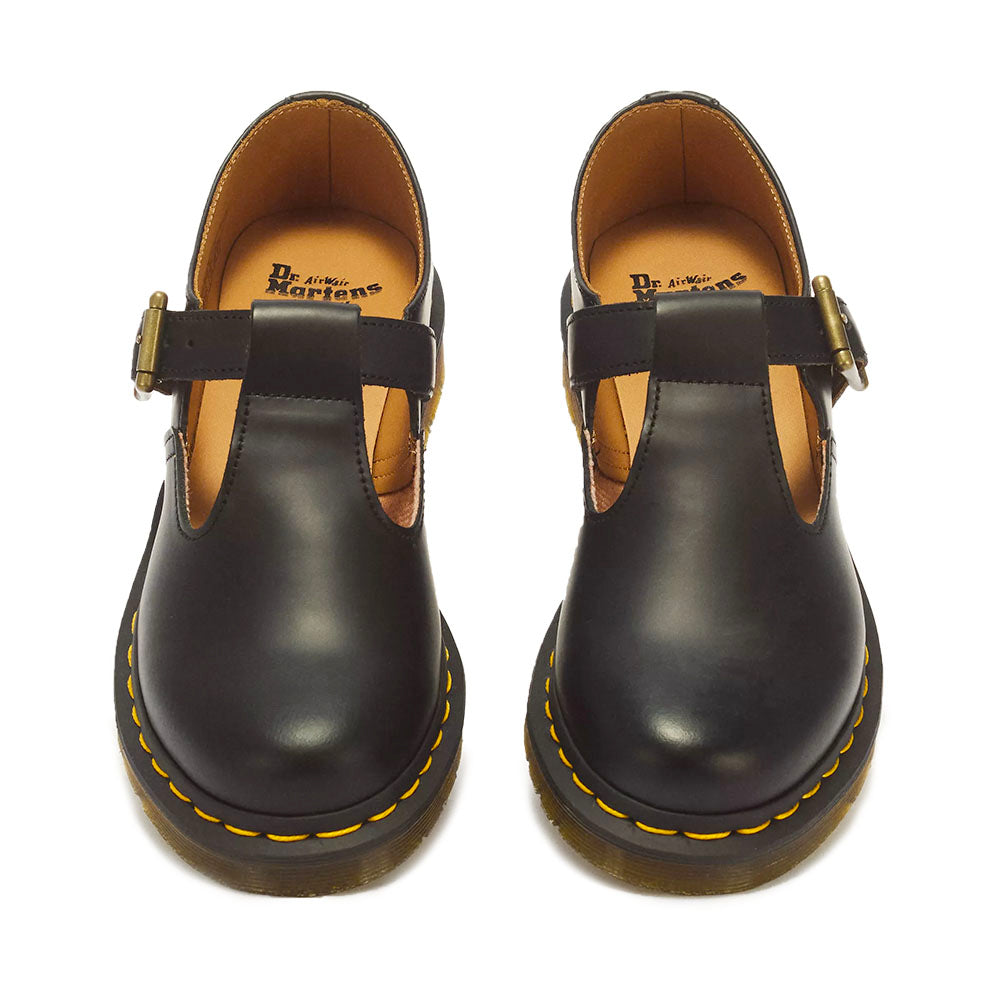Scarpe Donna DR. MARTENS linea Polley in Pelle Smooth Nera