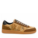 Sneakers Donna 1A Classe Alviero Martini in Tessuto Geo Classic e Inserto Leopardato 1610