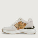 Sneakers Running 1A Classe Alviero Martini in Econappa e Mesh Bianco Sporco e Geo Classic 2434