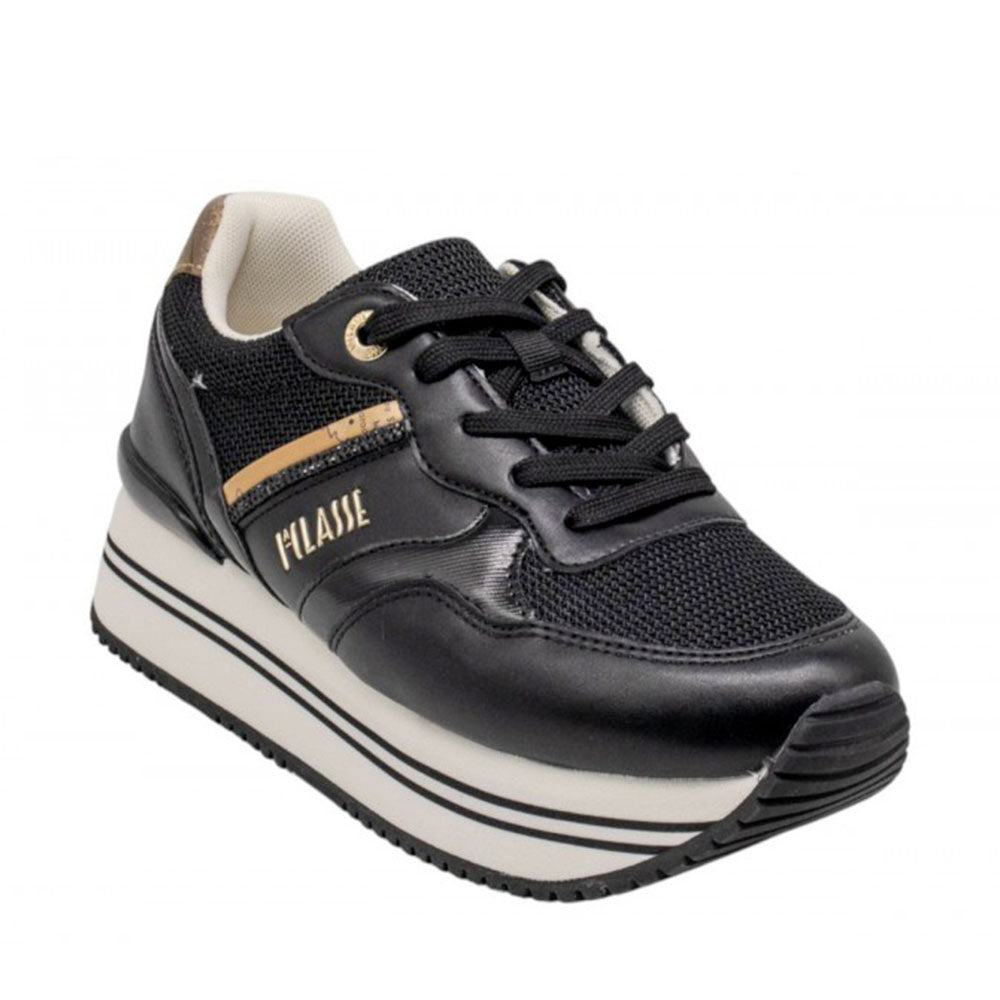Sneakers Running 1A Classe Alviero Martini Nere con Dettaglio stampa Geo Beige 2441