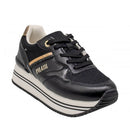 Sneakers Running 1A Classe Alviero Martini Nere con Dettaglio stampa Geo Beige 2441