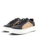 Sneakers Platform 1A Classe Alviero Martini in Eco Nappa Nera con Dettagli Geo Classic 2536