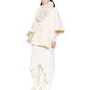 Cappa Donna LIU JO in Montone Sintetico color Burro con Collo in Fake Fur