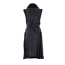 Gilet Lungo Donna LIU JO in Montone Sintetico Nero
