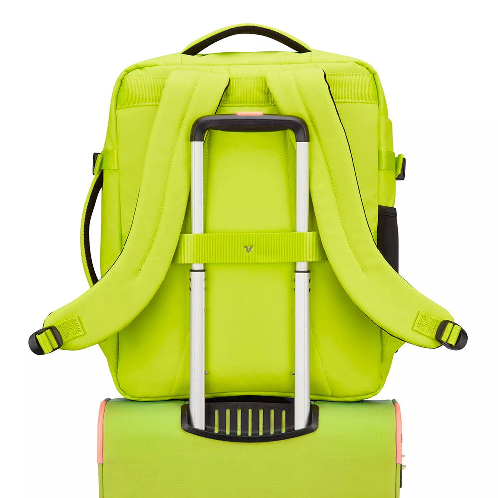 Zaino da Viaggio Underseat RONCATO linea Wanderline in Tessuto Gommato Cyber Lime