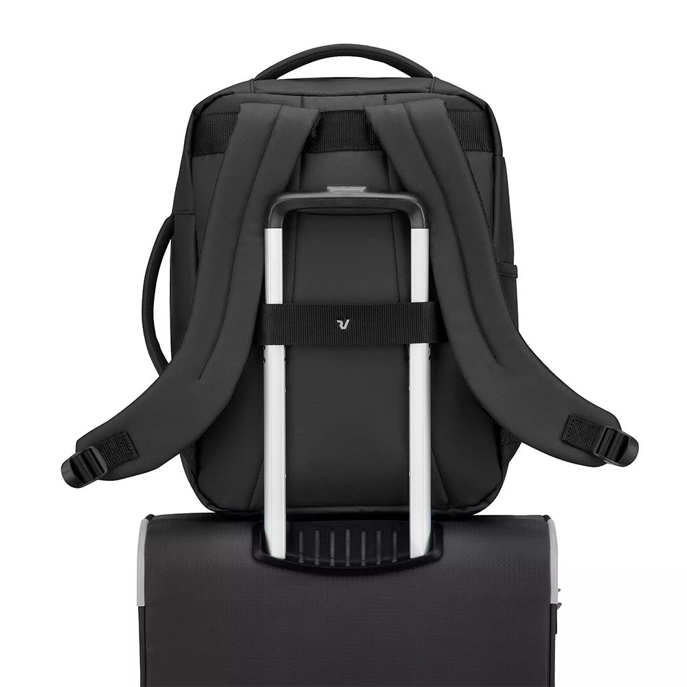 Zaino da Viaggio Underseat Small RONCATO linea Wanderline in Tessuto Gommato Nero