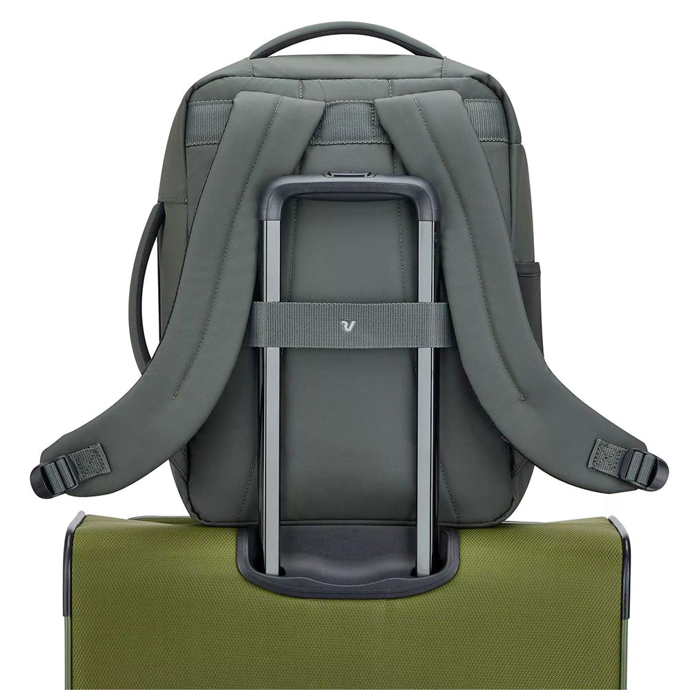 Zaino da Viaggio Underseat Small RONCATO linea Wanderline in Tessuto Gommato Verde Militare