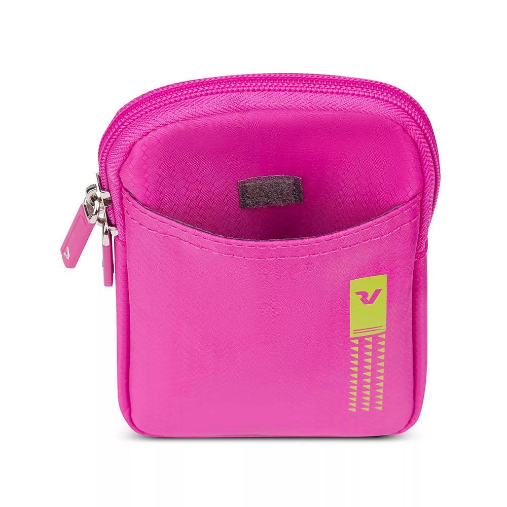 Borsello Porta Telefono RONCATO linea Lite Soft in Tessuto Fucsia