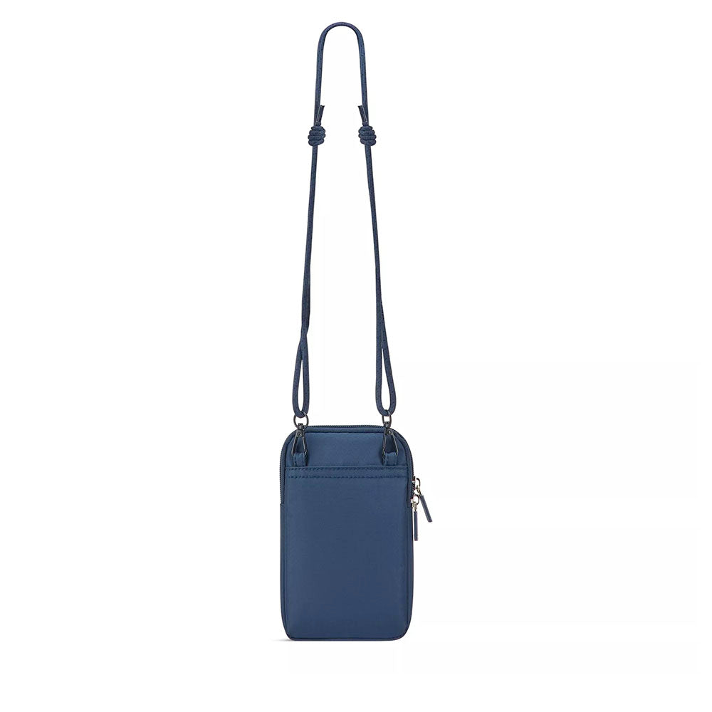 Borsello Porta Telefono RONCATO linea Lite Soft in Tessuto Blu Navy