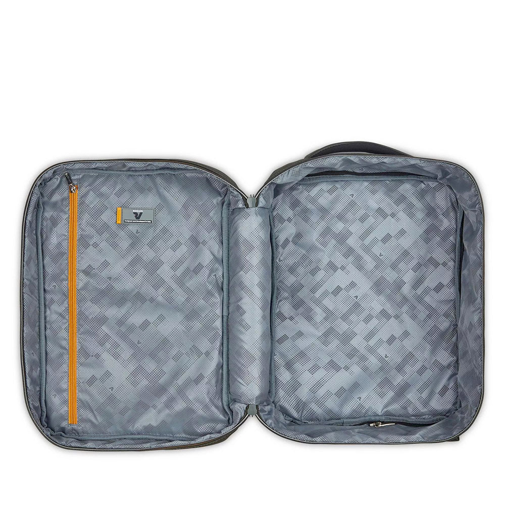 Zaino da Viaggio Underseat con Sacca Sottovuoto RONCATO linea Wanderline in Tessuto Gommato Verde Militare