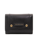 Portafoglio Donna Medio con Bottone THE BRIDGE linea Cecilia in Pelle Nera