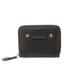 Portafoglio Donna Piccolo Zip Around THE BRIDGE linea Cecilia in Pelle Nera