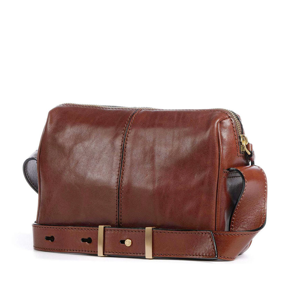 Camera Case Donna a Tracolla THE BRIDGE linea Flora in Pelle Marrone