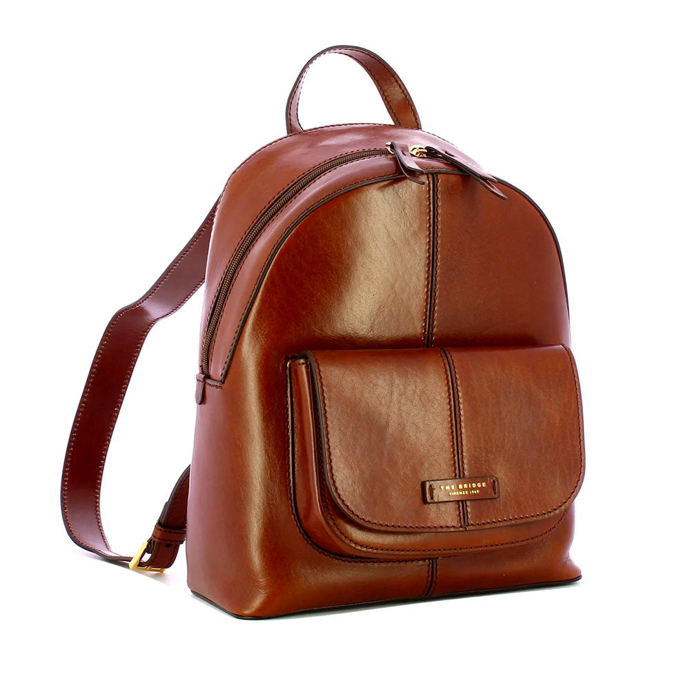 Zaino Donna THE BRIDGE linea Faentina in Pelle Marrone