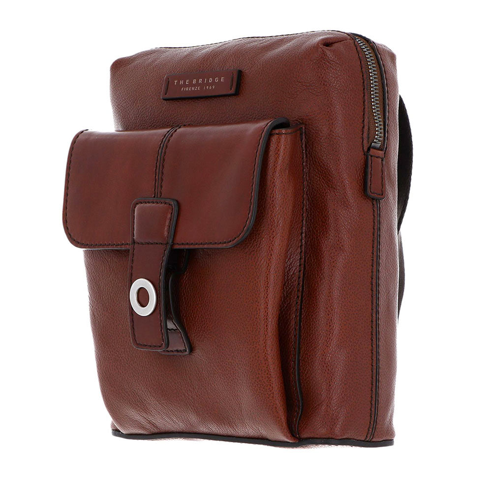 Borsello Uomo THE BRIDGE linea Biagio in Pelle Marrone