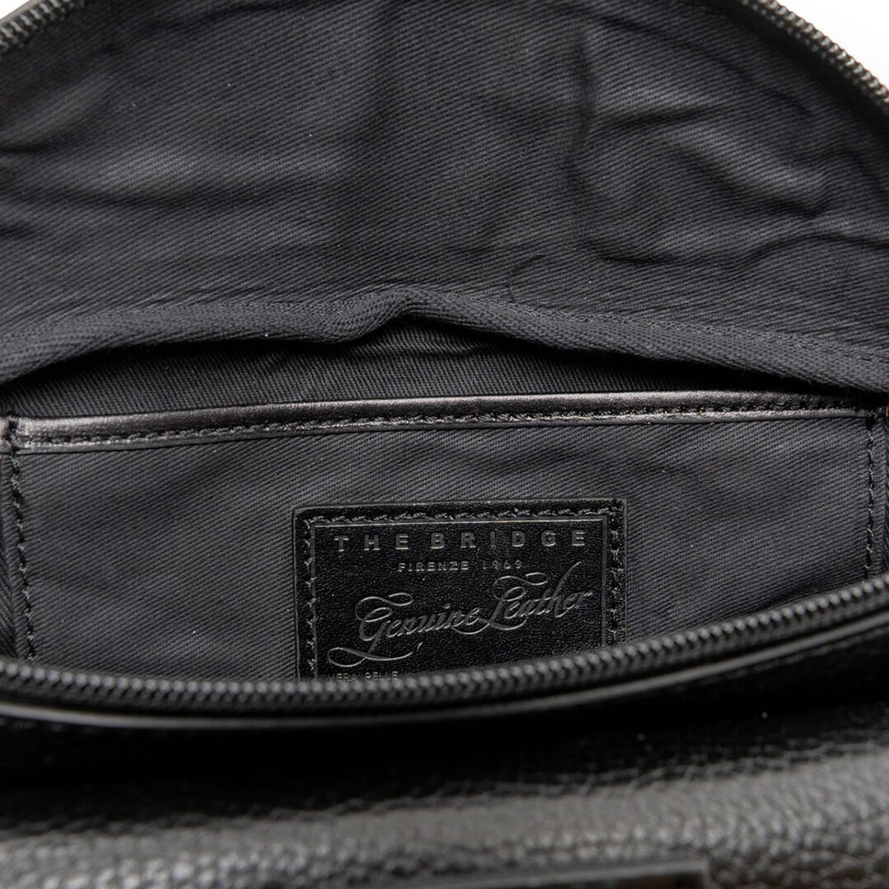 Marsupio Uomo THE BRIDGE linea Biagio in Pelle Nera