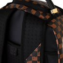 Zaino Unisex SPRAYGROUND stampa Brown and Cream Drip Check Shark