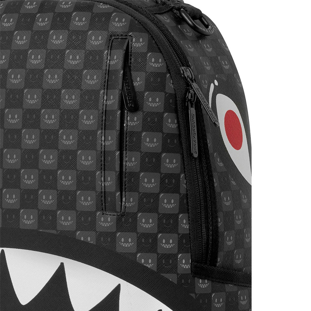 Zaino Unisex SPRAYGROUND stampa Sharks in Paris WTF Bubbly Black Check