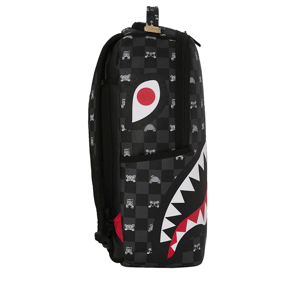 Zaino Unisex SPRAYGROUND stampa Gray Peeking Character Check