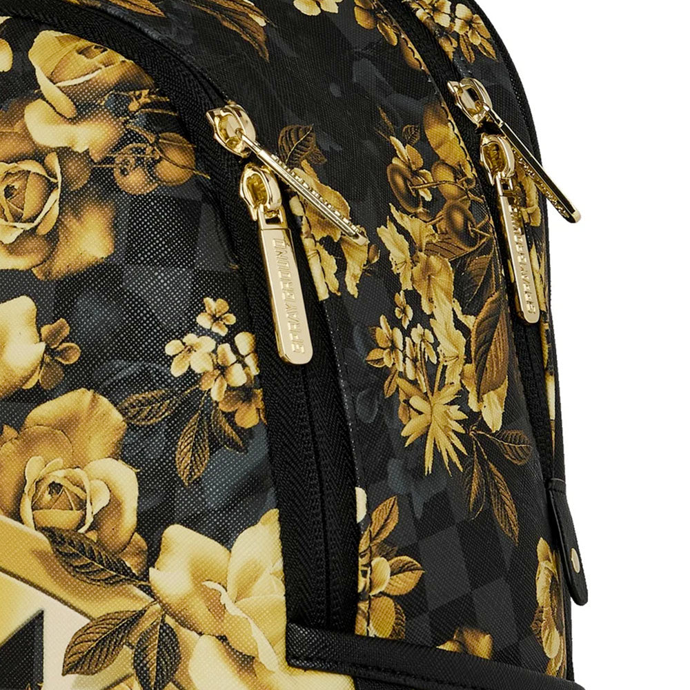Zaino Small SPRAYGROUND stampa Gold Floral Remix Savage