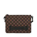Pochette con Tracolla SPRAYGROUND stampa Sharks in Paris WTF Bubble Brown Check