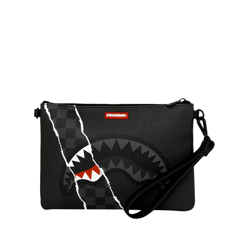 Pochette con Tracolla SPRAYGROUND stampa Center Rip Revealing Gray Check