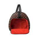 Borsone Weekend SPRAYGROUND stampa Sharks in Paris WTF Bubble Brown Check