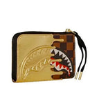 Portafoglio Piccolo con Zip SPRAYGROUND stampa Sharks In Paris Gold Drip