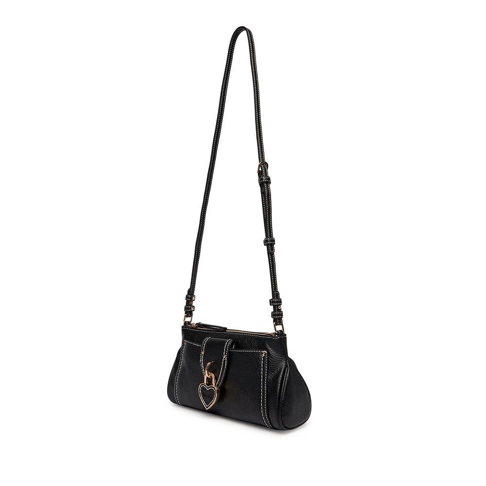 Borsa Donna a Tracolla LIU JO linea Corniola stampa Bottalata Nera