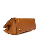 Borsa Donna a Mano LIU JO Marrone con Logo Monogram All Over