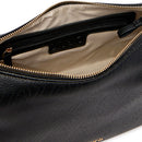 Hobo Bag Media con Tracolla LIU JO Nera con Logo Laserato Monogram