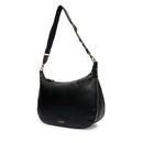 Hobo Bag Large con Tracolla LIU JO Nera con Logo Laserato Monogram