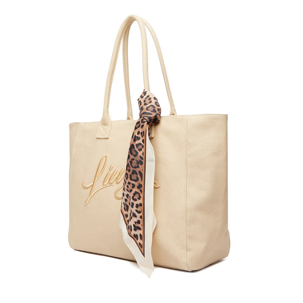 Shopping Bag Donna LIU JO in Tessuto Beige
